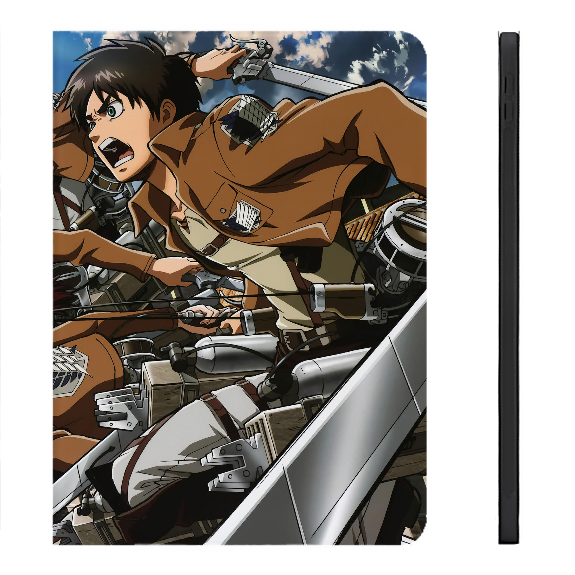 （画像用） 進撃の巨人 Attack on Titan IPadケース ペンホルダー付き ブックスタイルデザイン